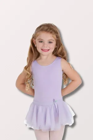 Princess Aurora Tank Letoard Dress with Chiffon Skirt - Lilac