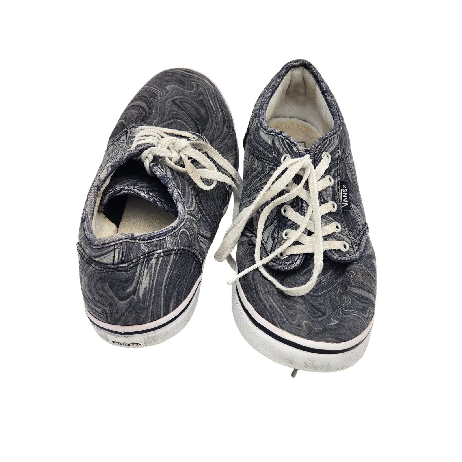 VANS Off the Wall Shoes Womens 9 Marbled Canvas Sneakers Lace Up 25.5CM TB4R