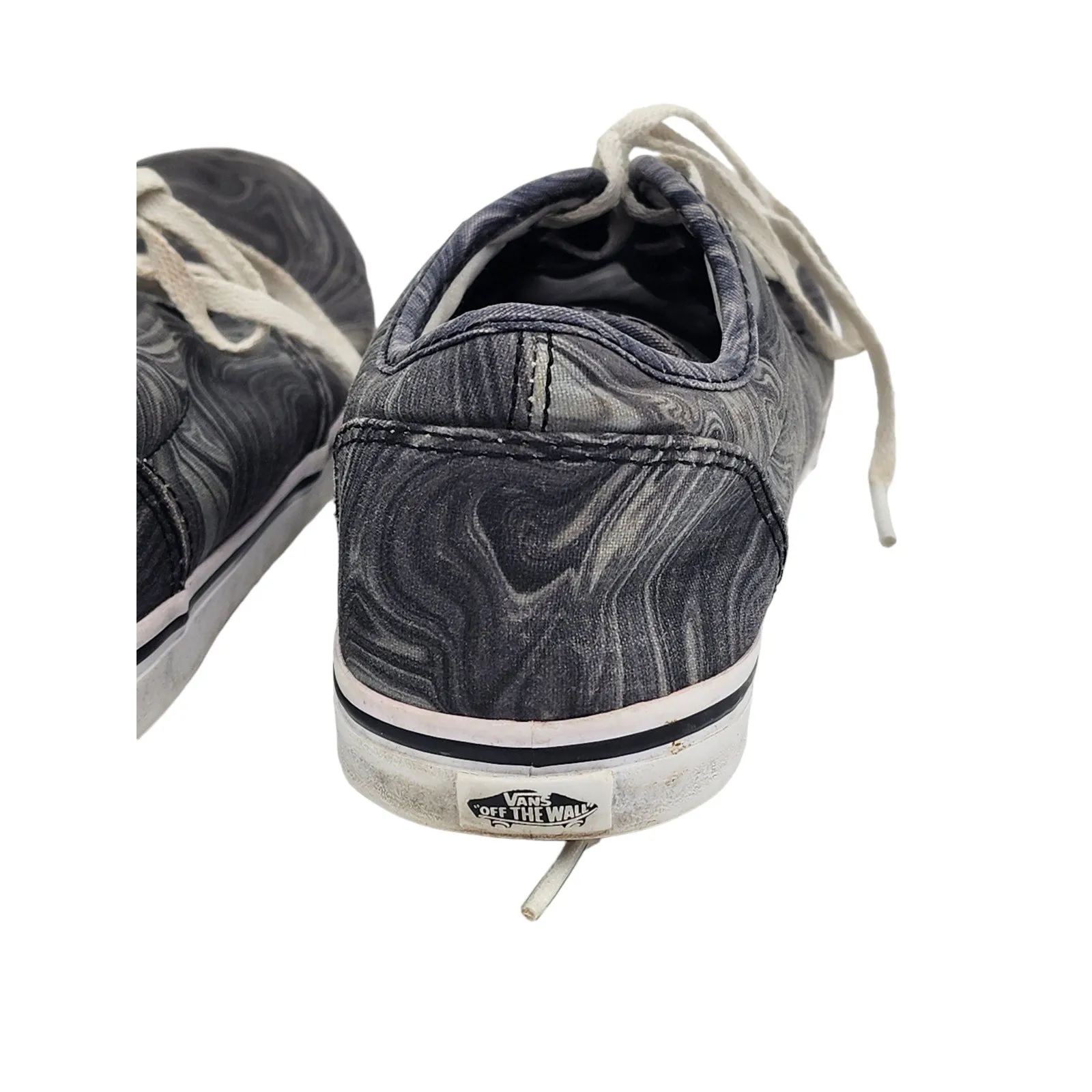 VANS Off the Wall Shoes Womens 9 Marbled Canvas Sneakers Lace Up 25.5CM TB4R