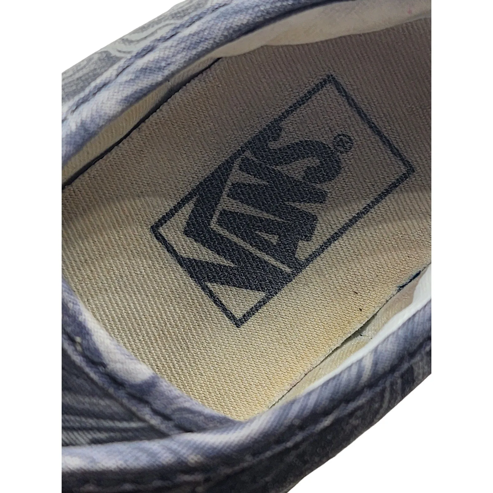 VANS Off the Wall Shoes Womens 9 Marbled Canvas Sneakers Lace Up 25.5CM TB4R