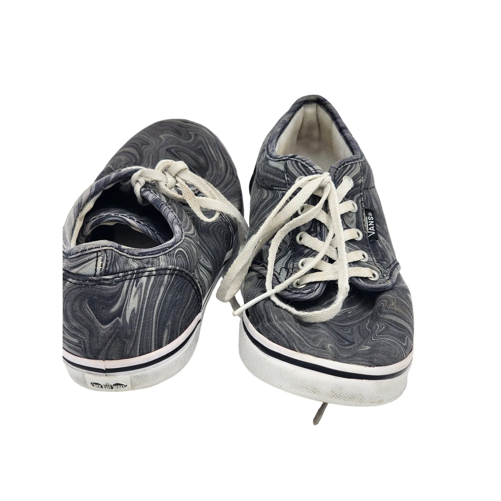 VANS Off the Wall Shoes Womens 9 Marbled Canvas Sneakers Lace Up 25.5CM TB4R
