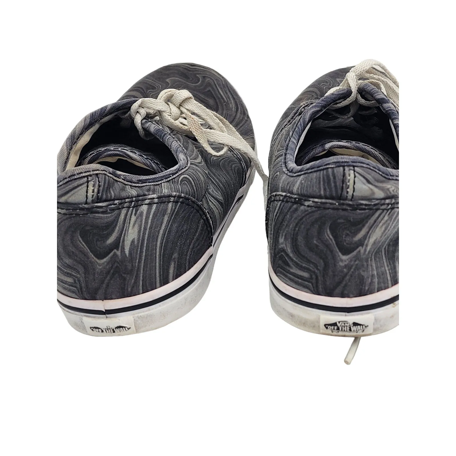 VANS Off the Wall Shoes Womens 9 Marbled Canvas Sneakers Lace Up 25.5CM TB4R